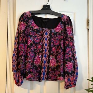 Nanette Lepore Floral Silk Blouse